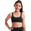 imageCRZ YOGA Girls Butterluxe Training Sports Bra  Scoop Neck U Back for Teens Kids Yoga Dance Crop TopBlack
