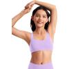 imageCRZ YOGA Girls Butterluxe Training Sports Bra  Scoop Neck U Back for Teens Kids Yoga Dance Crop TopElfin Purple