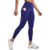 imageCRZ YOGA Womens Naked Feeling Workout Leggings 25 Inches  High Waisted Yoga Pants with Side Pockets Running TightsLarkspur Blue