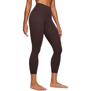 imageCRZ YOGA Butterluxe High Waisted Capris Workout Leggings for Women 23  Lounge Buttery Soft Yoga PantsHot Fudge Brown