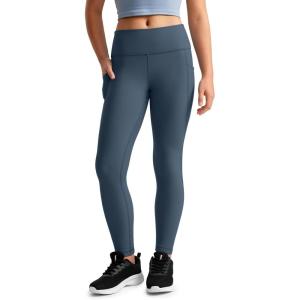 imageCRZ YOGA Girls Thermal Fleece Lined Athletic Leggings Water Resistant High Waist Warm Winter Kids Lounge Pants Side PocketsStelindigo