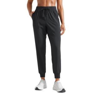 imageCRZ YOGA Womens Lightweight Workout Joggers 275quot  Travel Casual Outdoor Running Athletic Track Hiking Pants with PocketsBlack