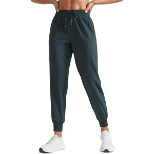 imageCRZ YOGA Womens Lightweight Workout Joggers 275quot  Travel Casual Outdoor Running Athletic Track Hiking Pants with PocketsMelanite