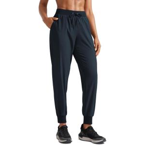 imageCRZ YOGA Womens Lightweight Workout Joggers 275quot  Travel Casual Outdoor Running Athletic Track Hiking Pants with PocketsTrue Navy