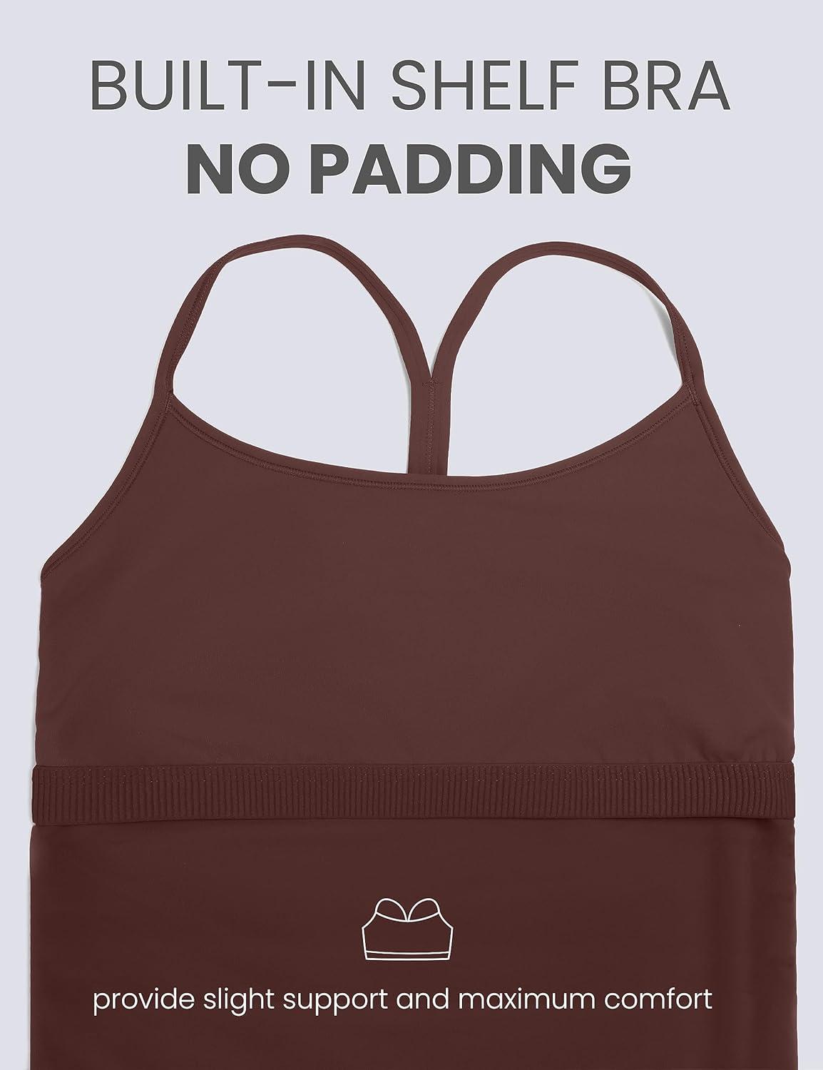 imageCRZ YOGA Butterluxe Y Back Maternity Tank Tops for Women Ruched Pregnancy Basic Camisole Sleeveless Athletic Yoga ShirtsTaupe