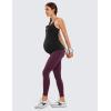 imageCRZ YOGA Butterluxe Y Back Maternity Tank Tops for Women Ruched Pregnancy Basic Camisole Sleeveless Athletic Yoga ShirtsBlack