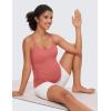 imageCRZ YOGA Butterluxe Y Back Maternity Tank Tops for Women Ruched Pregnancy Basic Camisole Sleeveless Athletic Yoga ShirtsBriar Rose