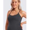 imageCRZ YOGA Butterluxe Y Back Maternity Tank Tops for Women Ruched Pregnancy Basic Camisole Sleeveless Athletic Yoga ShirtsMysterious Grey