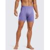 imageCRZ YOGA Mens Seamless 5quot Boxer Briefs Breathable Sports Underwear 3PackPitch Blueforest Greenlavender