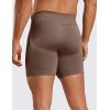 imageCRZ YOGA Mens Seamless 5quot Boxer Briefs Breathable Sports Underwear 3PackRed Merlotbrown Rockdark Chrome