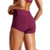 imageCRZ YOGA Womens 25 Swim Board Shorts High Waisted Quick Dry Bathing Suit Bottoms Dolphin Trunks with LinerFuchsia