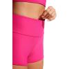 imageCRZ YOGA Womens 25 Swim Board Shorts High Waisted Quick Dry Bathing Suit Bottoms Dolphin Trunks with LinerGranita Pink