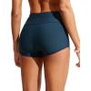 imageCRZ YOGA Womens 25 Swim Board Shorts High Waisted Quick Dry Bathing Suit Bottoms Dolphin Trunks with LinerInsignia Blue