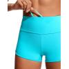imageCRZ YOGA Womens 25 Swim Board Shorts High Waisted Quick Dry Bathing Suit Bottoms Dolphin Trunks with LinerTurquoise