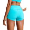 imageCRZ YOGA Womens 25 Swim Board Shorts High Waisted Quick Dry Bathing Suit Bottoms Dolphin Trunks with LinerTurquoise