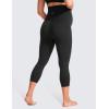 imageCRZ YOGA Womens Butterluxe Maternity Capris Leggings 21quot  Crop Pants Over The Belly Workout Active Yoga Pregnancy SoftBlack