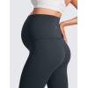 imageCRZ YOGA Womens Butterluxe Maternity Capris Leggings 21quot  Crop Pants Over The Belly Workout Active Yoga Pregnancy SoftTrue Navy