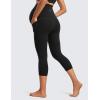 imageCRZ YOGA Womens Butterluxe Maternity Capris Leggings with Pockets 21quot  Workout Active Yoga Soft Over The Belly Crop PantsBlack