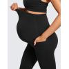 imageCRZ YOGA Womens Butterluxe Maternity Capris Leggings with Pockets 21quot  Workout Active Yoga Soft Over The Belly Crop PantsBlack