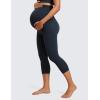 imageCRZ YOGA Womens Butterluxe Maternity Capris Leggings with Pockets 21quot  Workout Active Yoga Soft Over The Belly Crop PantsTrue Navy