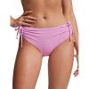 imageCRZ YOGA Womens Bikini Bottoms Full Coverage Mid Rise Bathing Swimsuit Adjustable Ruched Side Tie Swim BriefsVita Pink