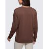 imageCRZ YOGA Womens Long Sleeve Tops High Crew Neck Casual Fall Shirts Basic Quick Dry Workout Athletic TShirtCoffee Brown