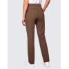imageCRZ YOGA 4Way Stretch Full Length Golf Pants for Women Tall 31quot  Travel Sweatpants Workout Trousers with PocketsCoffee Brown