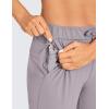 imageCRZ YOGA 4Way Stretch Full Length Golf Pants for Women Tall 31quot  Travel Sweatpants Workout Trousers with PocketsGull Gray
