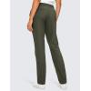 imageCRZ YOGA 4Way Stretch Full Length Golf Pants for Women Tall 31quot  Travel Sweatpants Workout Trousers with PocketsOlive Green