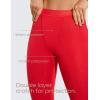 imageCRZ YOGA Soft Thermal Underwear Sets for Women Lightweight Long Johns Base Layer Pajamas Warm Top BottomDeep Red