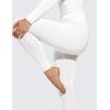 imageCRZ YOGA Soft Thermal Underwear Sets for Women Lightweight Long Johns Base Layer Pajamas Warm Top BottomWhite 4