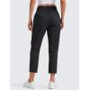 imageCRZ YOGA Womens Casual 78 Pants 25quot Lightweight Workout Outdoor Athletic Track Travel Lounge Joggers PocketsBlack