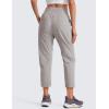 imageCRZ YOGA Womens Casual 78 Pants 25quot Lightweight Workout Outdoor Athletic Track Travel Lounge Joggers PocketsDark Chrome