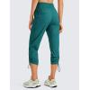 imageCRZ YOGA Womens Casual 78 Pants 25quot Lightweight Workout Outdoor Athletic Track Travel Lounge Joggers PocketsGreen Jade