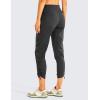 imageCRZ YOGA Womens Casual 78 Pants 25quot Lightweight Workout Outdoor Athletic Track Travel Lounge Joggers PocketsInk Gray