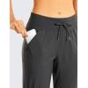 imageCRZ YOGA Womens Casual 78 Pants 25quot Lightweight Workout Outdoor Athletic Track Travel Lounge Joggers PocketsInk Gray