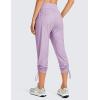 imageCRZ YOGA Womens Casual 78 Pants 25quot Lightweight Workout Outdoor Athletic Track Travel Lounge Joggers PocketsLilac
