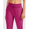 imageCRZ YOGA Womens Casual 78 Pants 25quot Lightweight Workout Outdoor Athletic Track Travel Lounge Joggers PocketsMagenta Purple