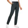 imageCRZ YOGA 4Way Stretch Full Length Golf Pants for Women Tall 31quot  Travel Sweatpants Workout Trousers with PocketsMelanite