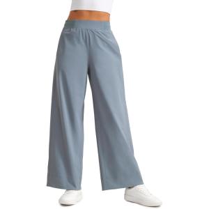 imageCRZ YOGA Stretch Wide Leg Casual Pants for Women 30quot High Waisted Dress Work Water Resistant Travel TrousersBelgian Blue