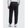 imageCRZ YOGA Mens Cotton Fleece Sweatpants 30quot Classic Fit Casual Lounge Cozy Sweat Pants Joggers with Zipper PocketsBlack