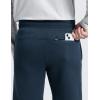 imageCRZ YOGA Mens Cotton Fleece Sweatpants 30quot Classic Fit Casual Lounge Cozy Sweat Pants Joggers with Zipper PocketsInk Blue