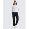 imageCRZ YOGA Ribbed Modal Casual Long Sleeve Henley Shirts for Women Soft Stretchy Knit Layering Basic Fitted Athletic TopsWhite