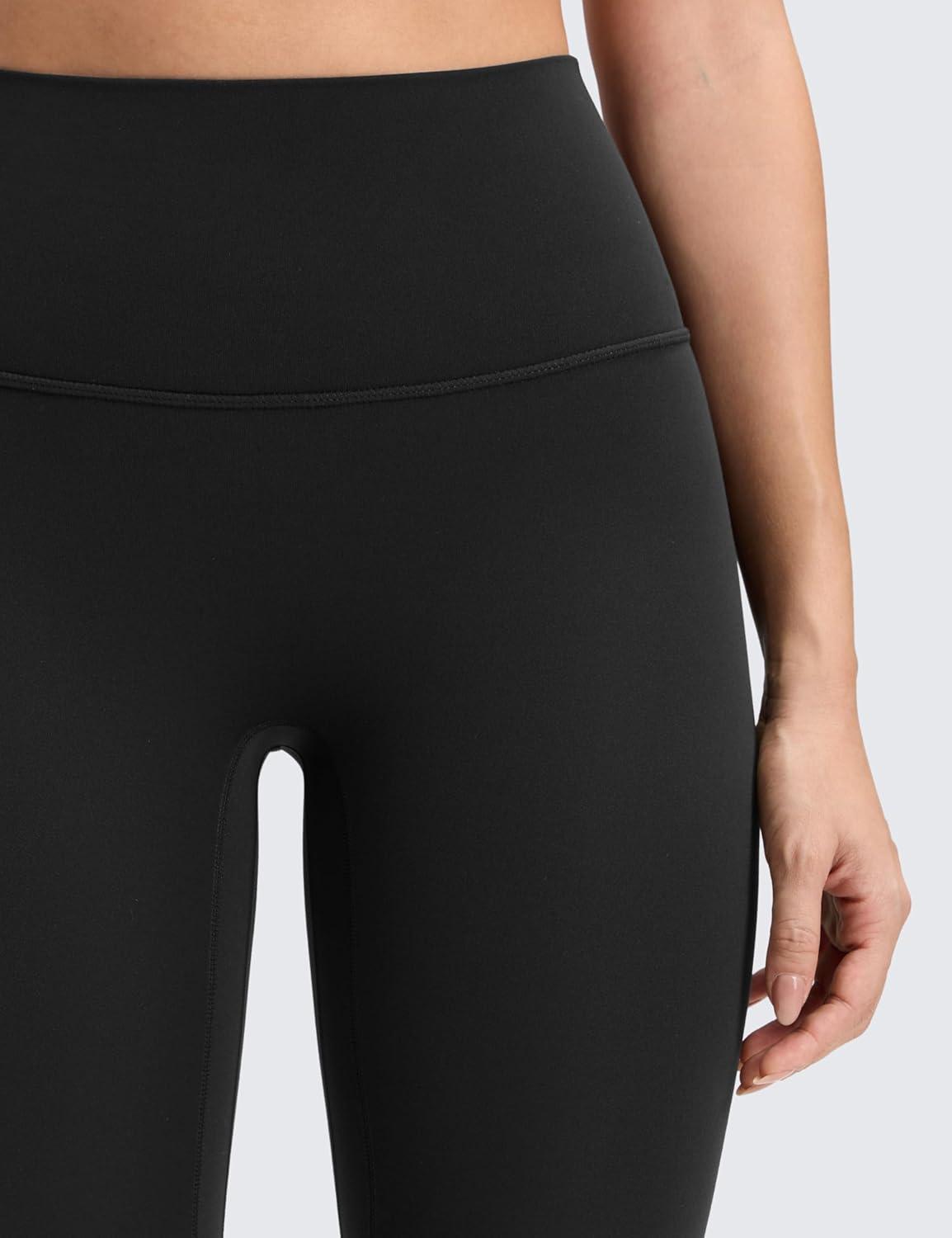 imageCRZ YOGA Womens Butterluxe No Front Seam Yoga Leggings 25quot  High Waisted Lounge Pants Pilates Workout Athletic Buttery SoftBlack