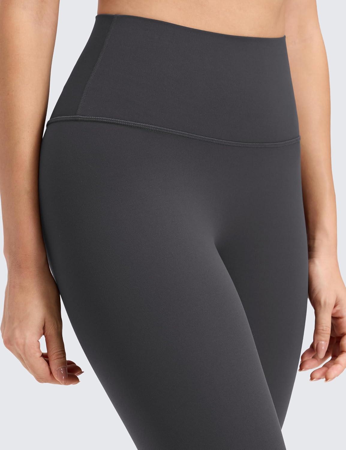 imageCRZ YOGA Womens Butterluxe No Front Seam Yoga Leggings 25quot  High Waisted Lounge Pants Pilates Workout Athletic Buttery SoftMysterious Grey