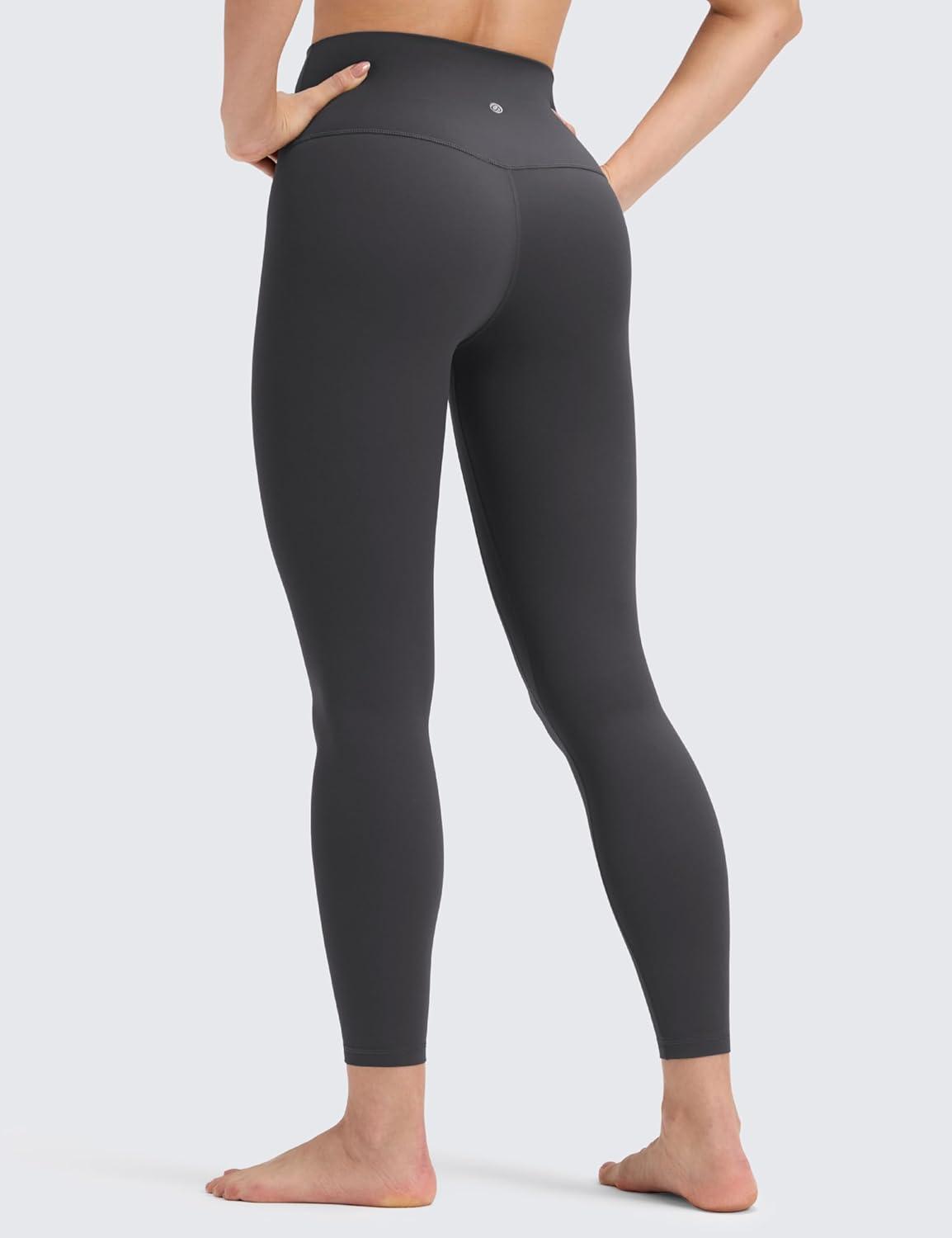 imageCRZ YOGA Womens Butterluxe No Front Seam Yoga Leggings 25quot  High Waisted Lounge Pants Pilates Workout Athletic Buttery SoftMysterious Grey
