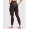 imageCRZ YOGA Womens Butterluxe No Front Seam Yoga Leggings 25quot  High Waisted Lounge Pants Pilates Workout Athletic Buttery SoftHot Fudge Brown