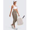 imageCRZ YOGA Womens Butterluxe Workout Leggings 25 Inches  High Waisted Gym Yoga Pants with Pockets Buttery SoftNomad Grey