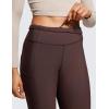 imageCRZ YOGA Womens Fleece Lined Leggings with Pockets 28  Thermal Winter Warm Full Length Pants Casual Lounge Yoga WorkoutHot Fudge Brown