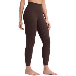 imageCRZ YOGA Womens Butterluxe No Front Seam Yoga Leggings 25quot  High Waisted Lounge Pants Pilates Workout Athletic Buttery SoftHot Fudge Brown